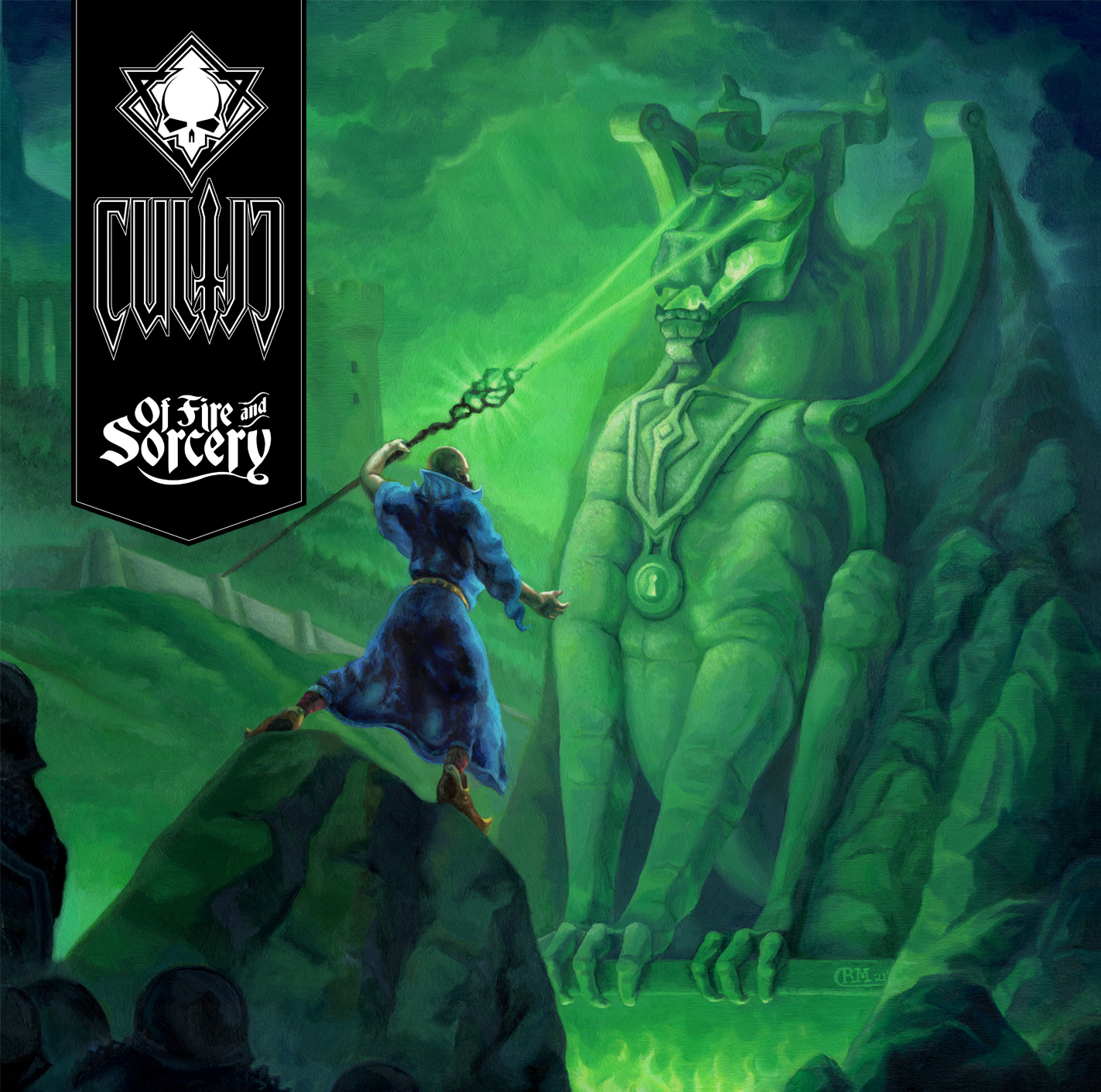 Cultic - Of Fire and Sorcery Album Cover Design