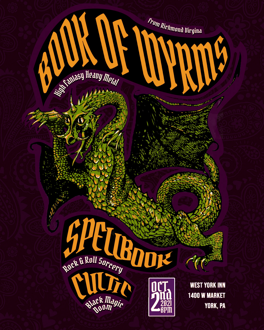 Book of Wyrms Show Flyer